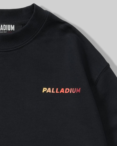 198472-009 | WOMEN'S PALLADIUM LOGO LOOSE FIT COTTON SWEATSHIRT | ANTHRACITE