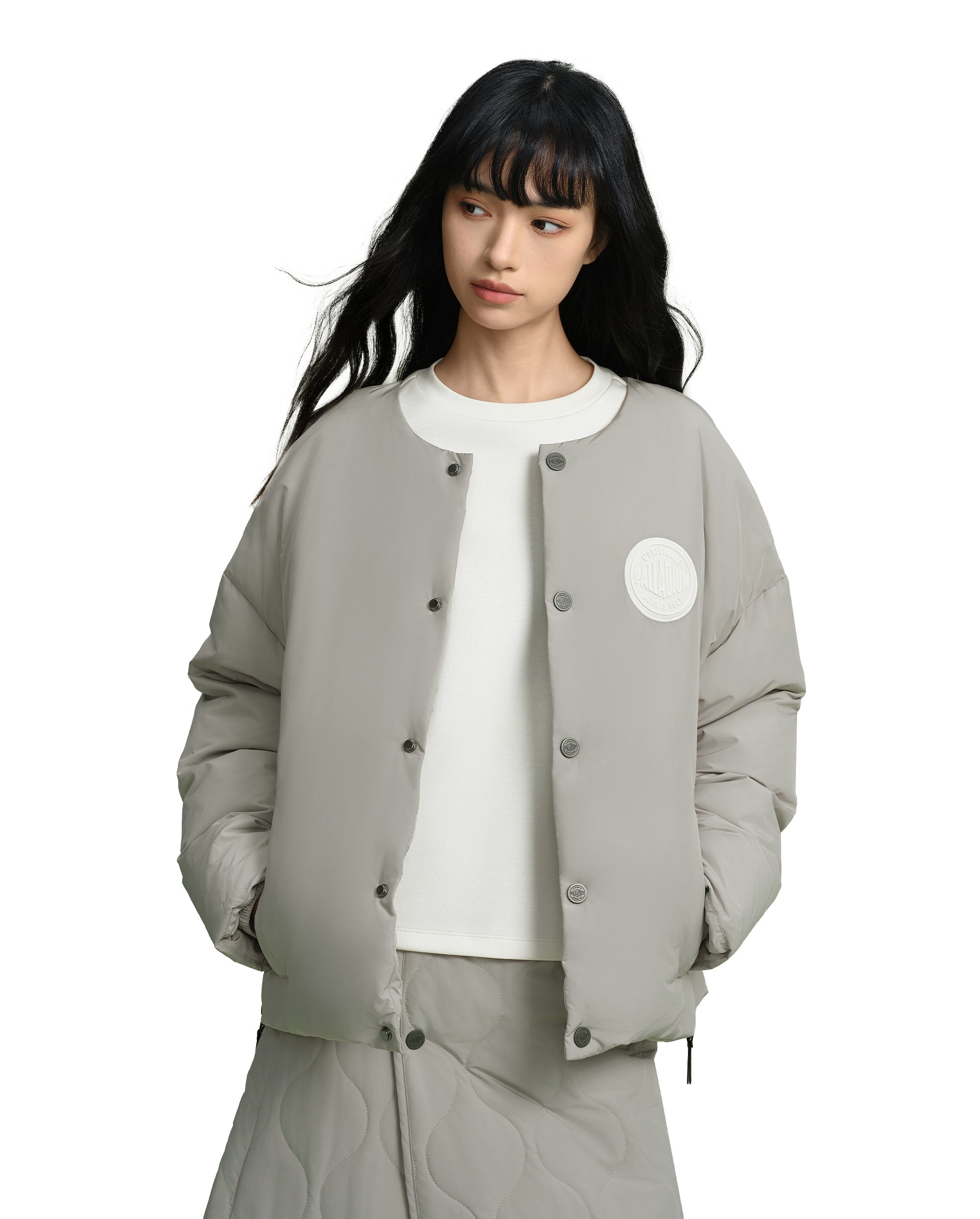 198969-031 | WOMEN'S PALLADIUM LOGO DOWN JACKET