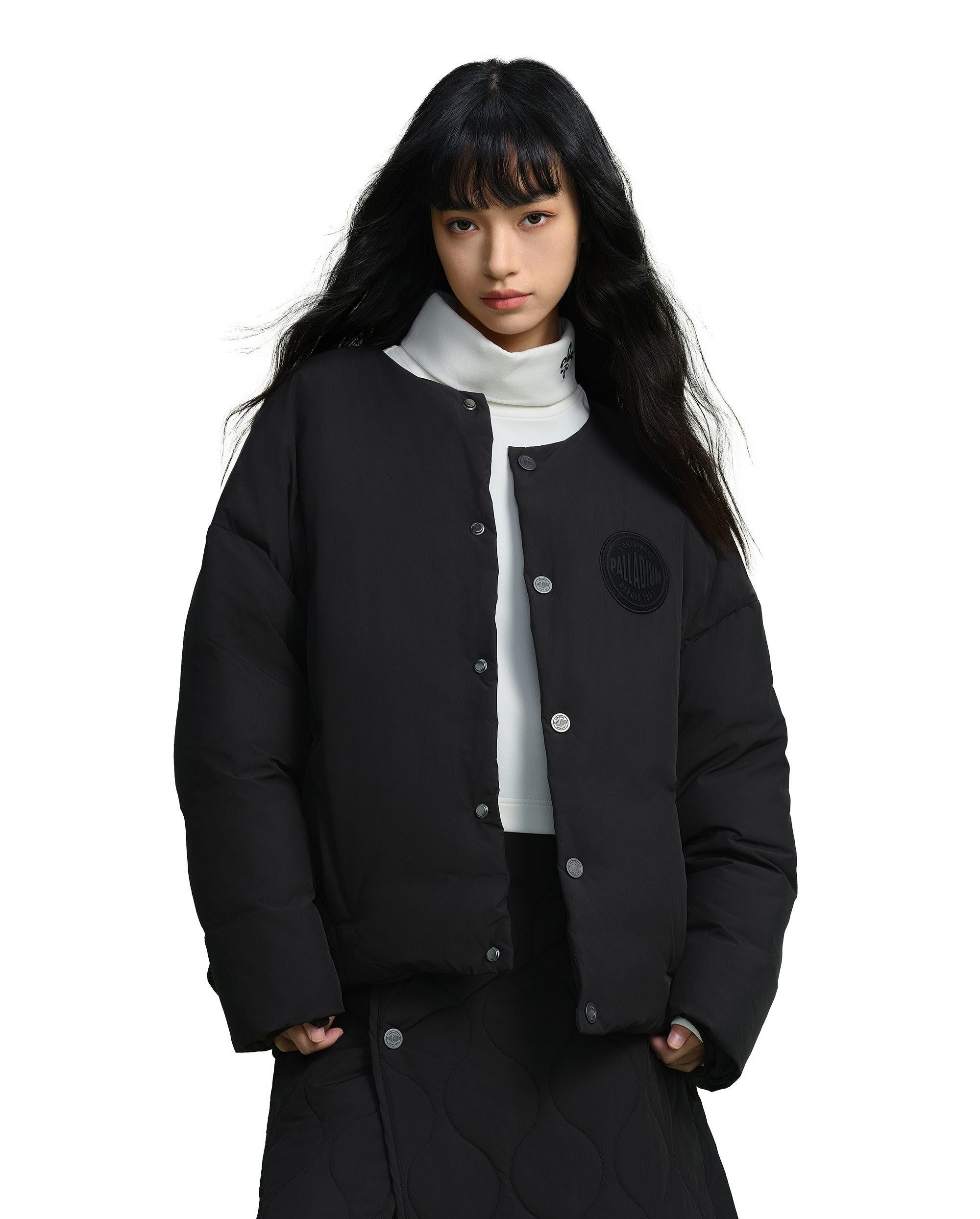 198969-032 | WOMEN'S PALLADIUM LOGO DOWN JACKET