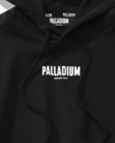 199300-009 | WOMEN'S PALLADIUM LOGO CROPPED HOODIE | ANTHRACITE