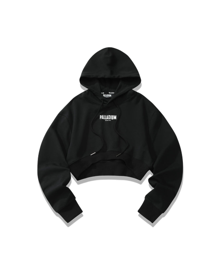 199300-009 | WOMEN'S PALLADIUM LOGO CROPPED HOODIE | ANTHRACITE