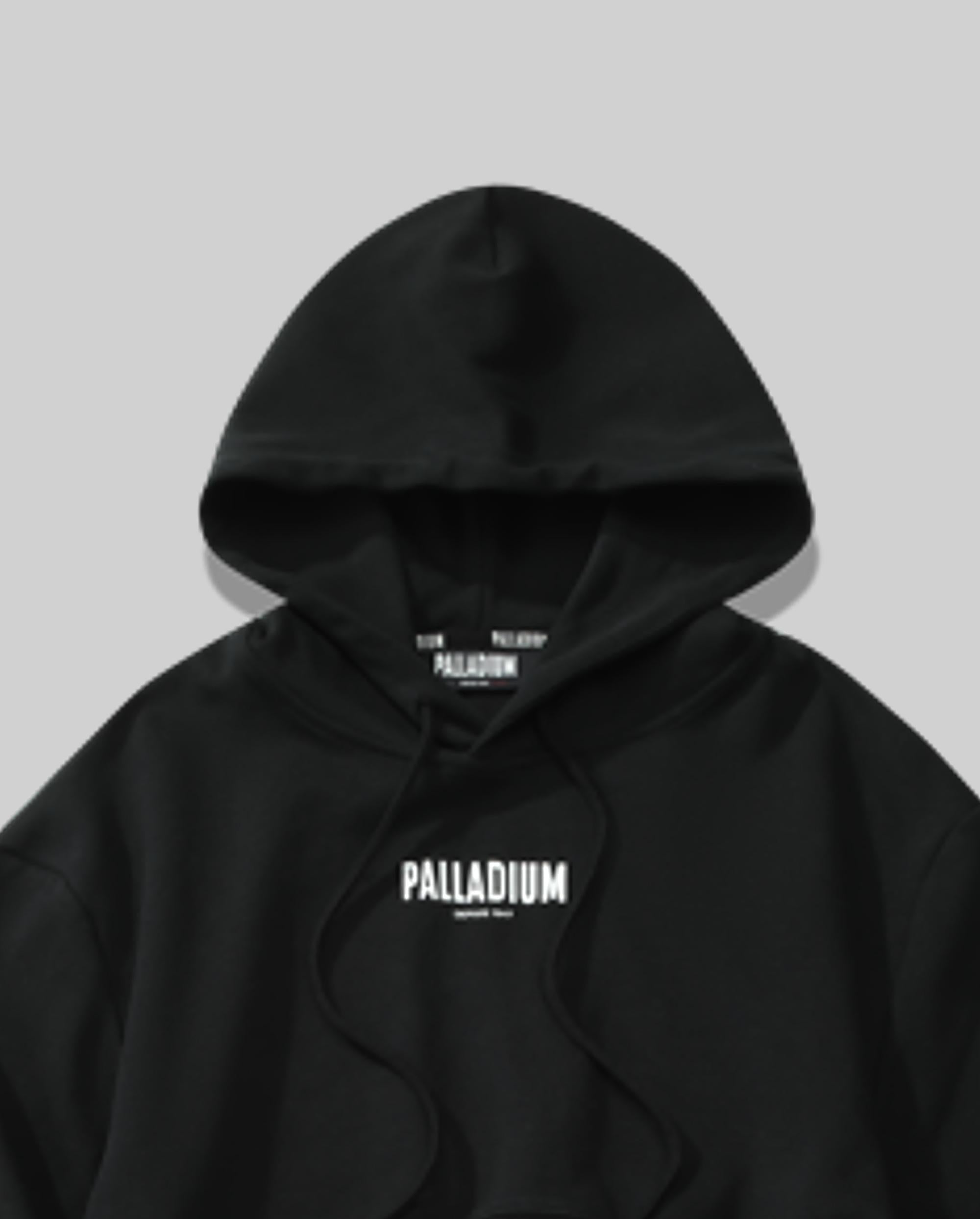 199300-009 | WOMEN'S PALLADIUM LOGO CROPPED HOODIE | ANTHRACITE