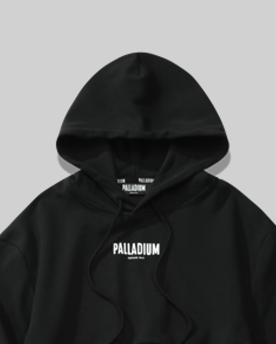 199300-009 | WOMEN'S PALLADIUM LOGO CROPPED HOODIE | ANTHRACITE