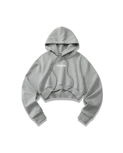 199300-037 | WOMEN'S PALLADIUM LOGO CROPPED HOODIE | HARBOR MIST