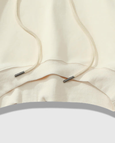 199300-116 | WOMEN'S PALLADIUM LOGO CROPPED HOODIE | STAR WHITE