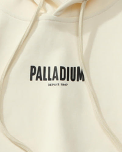 199300-116 | WOMEN'S PALLADIUM LOGO CROPPED HOODIE | STAR WHITE