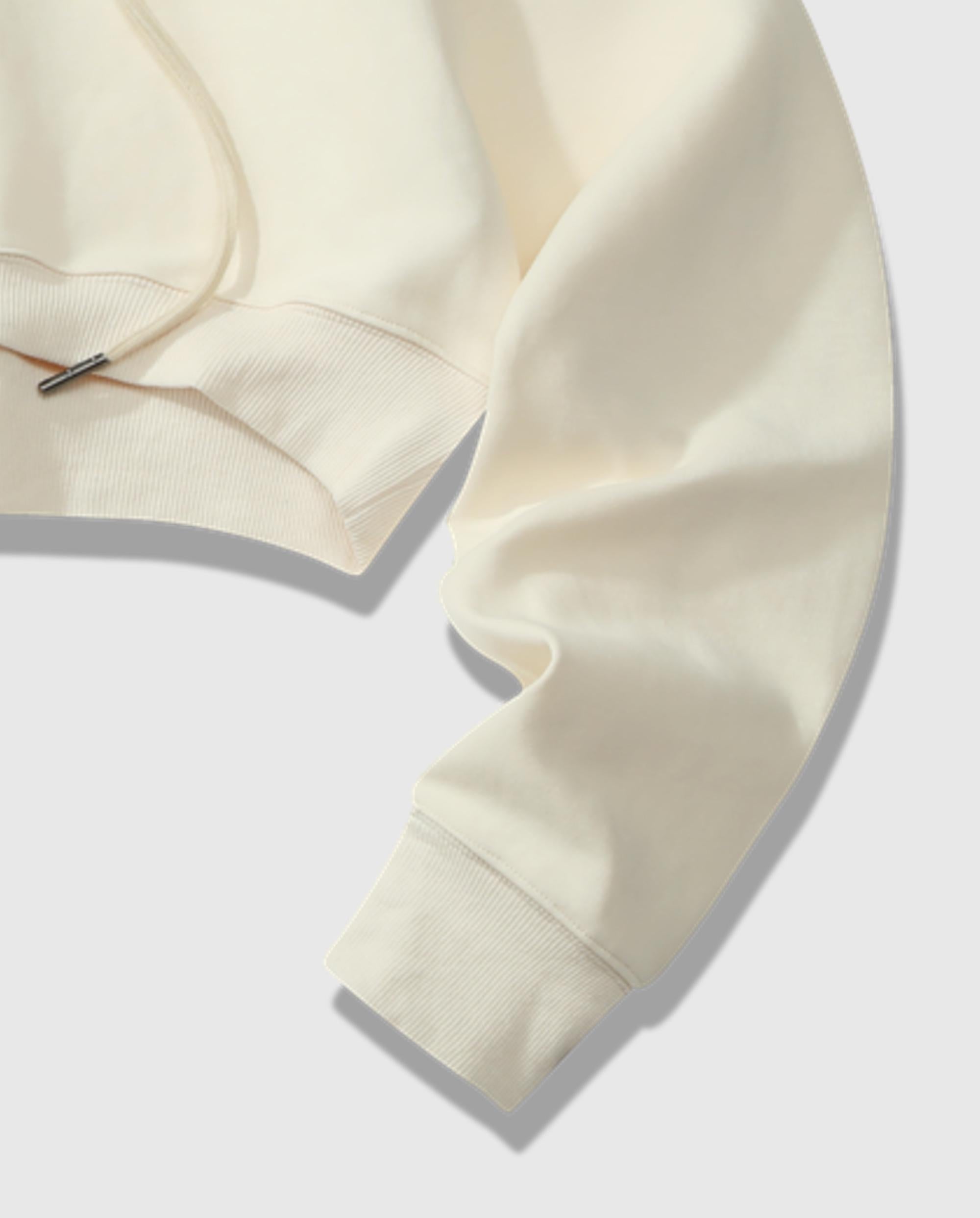 199300-116 | WOMEN'S PALLADIUM LOGO CROPPED HOODIE | STAR WHITE