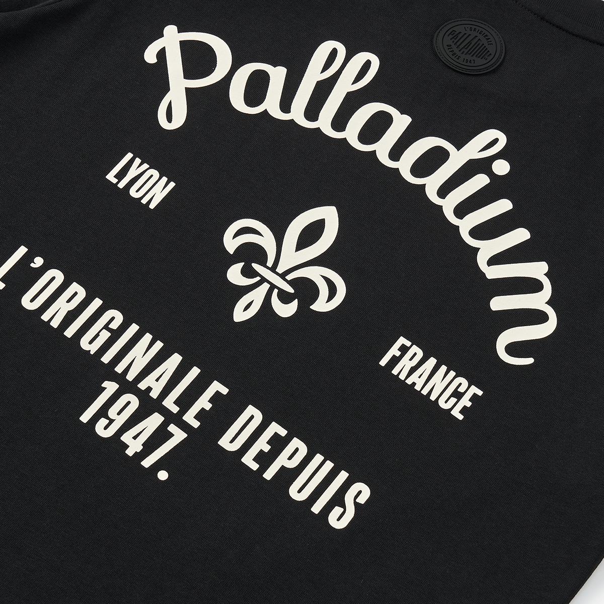 199739-032 | WOMEN'S HERITAGE PALLADIUM LOGO COTTON T-SHIRT | TAP SHOE