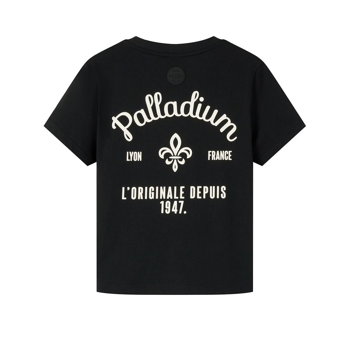 199739-032 | WOMEN'S HERITAGE PALLADIUM LOGO COTTON T-SHIRT | TAP SHOE