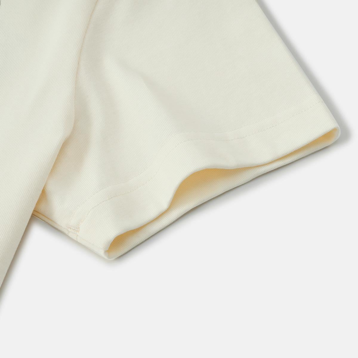 199739-232 | WOMEN'S HERITAGE PALLADIUM LOGO COTTON T-SHIRT | VANILLA ICE