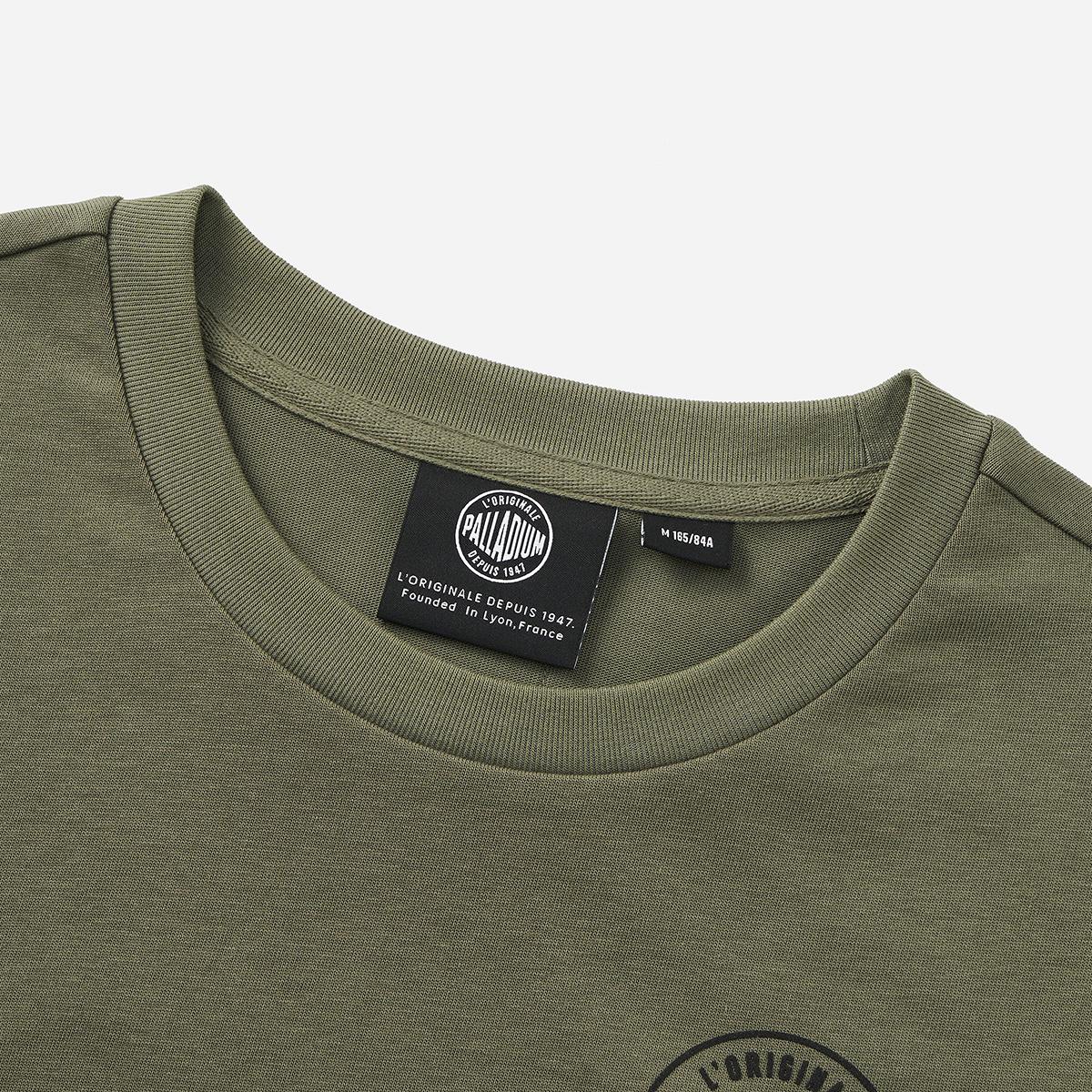 199739-367 | WOMEN'S HERITAGE PALLADIUM LOGO COTTON T-SHIRT | TEA LEAF