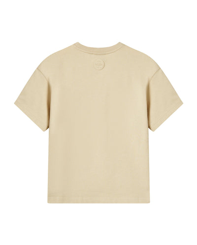 199740-043 | WOMEN'S PALLADIUM LOGO COTTON T-SHIRT | OYSTER GRAY