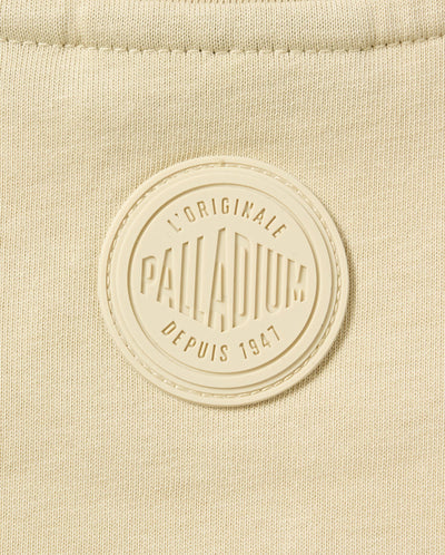 199740-043 | WOMEN'S PALLADIUM LOGO COTTON T-SHIRT | OYSTER GRAY