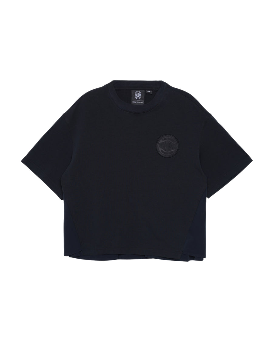 199746-032 | WOMEN'S PALLADIUM LOGO LOOSE FIT CROPPED T-SHIRT | TAP SHOE