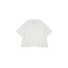 199746-262 | WOMEN'S PALLADIUM LOGO LOOSE FIT CROPPED T-SHIRT | MARSHMALLOW