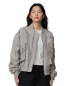 199751-031 | WOMEN'S PALLADIUM LOGO BOMBER JACKET | FLINT GRAY