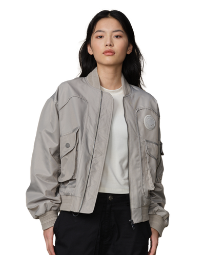 199751-031 | WOMEN'S PALLADIUM LOGO BOMBER JACKET | FLINT GRAY