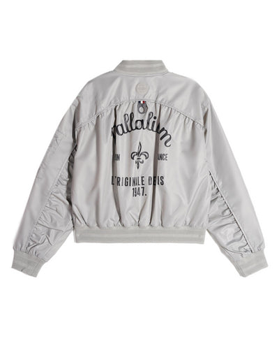 199751-031 | WOMEN'S PALLADIUM LOGO BOMBER JACKET | FLINT GRAY