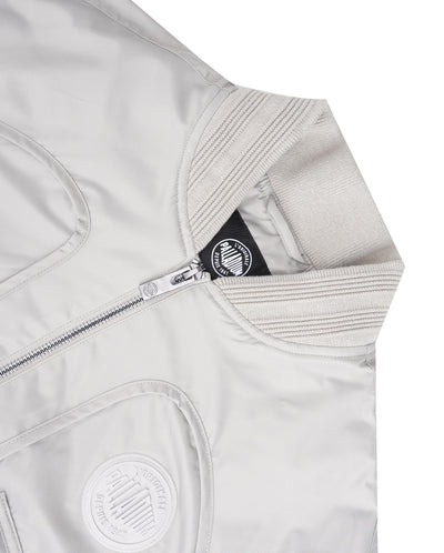 199751-031 | WOMEN'S PALLADIUM LOGO BOMBER JACKET | FLINT GRAY