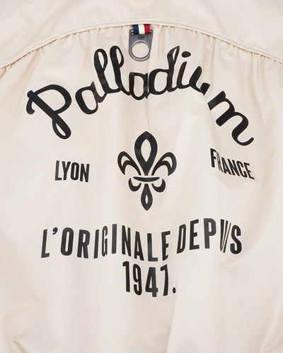 199751-043 | WOMEN'S PALLADIUM LOGO BOMBER JACKET | OYSTER GRAY