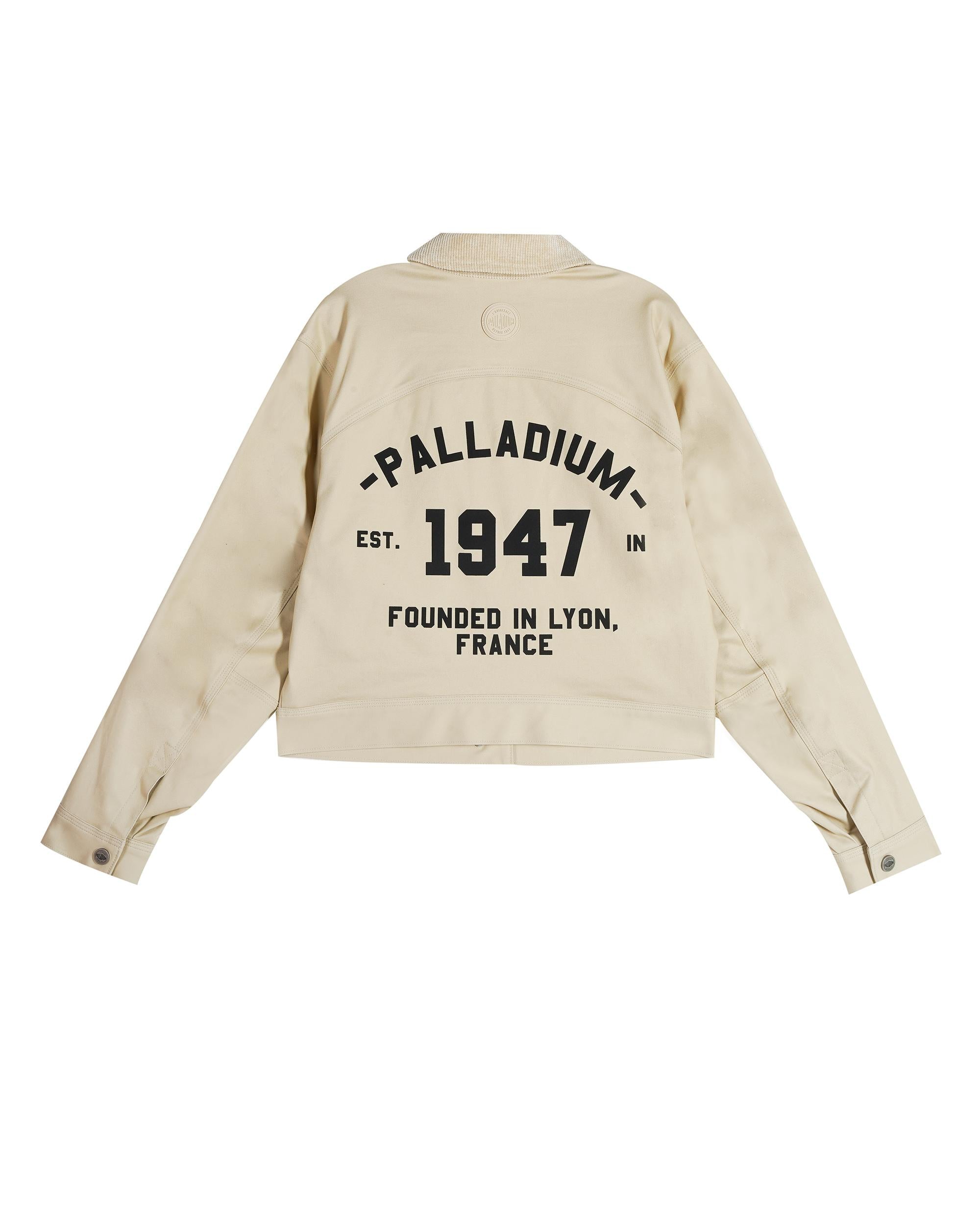199752-043 | WOMEN'S PALLADIUM LOGO CARGO JACKET | OYSTER GRAY