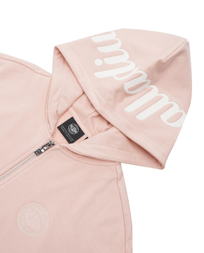 199756-635 | WOMEN'S LOGO DROPPED SHOULDERS HOODED JACKET | ROSE SMOKE