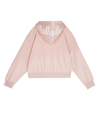 199756-635 | WOMEN'S LOGO DROPPED SHOULDERS HOODED JACKET | ROSE SMOKE