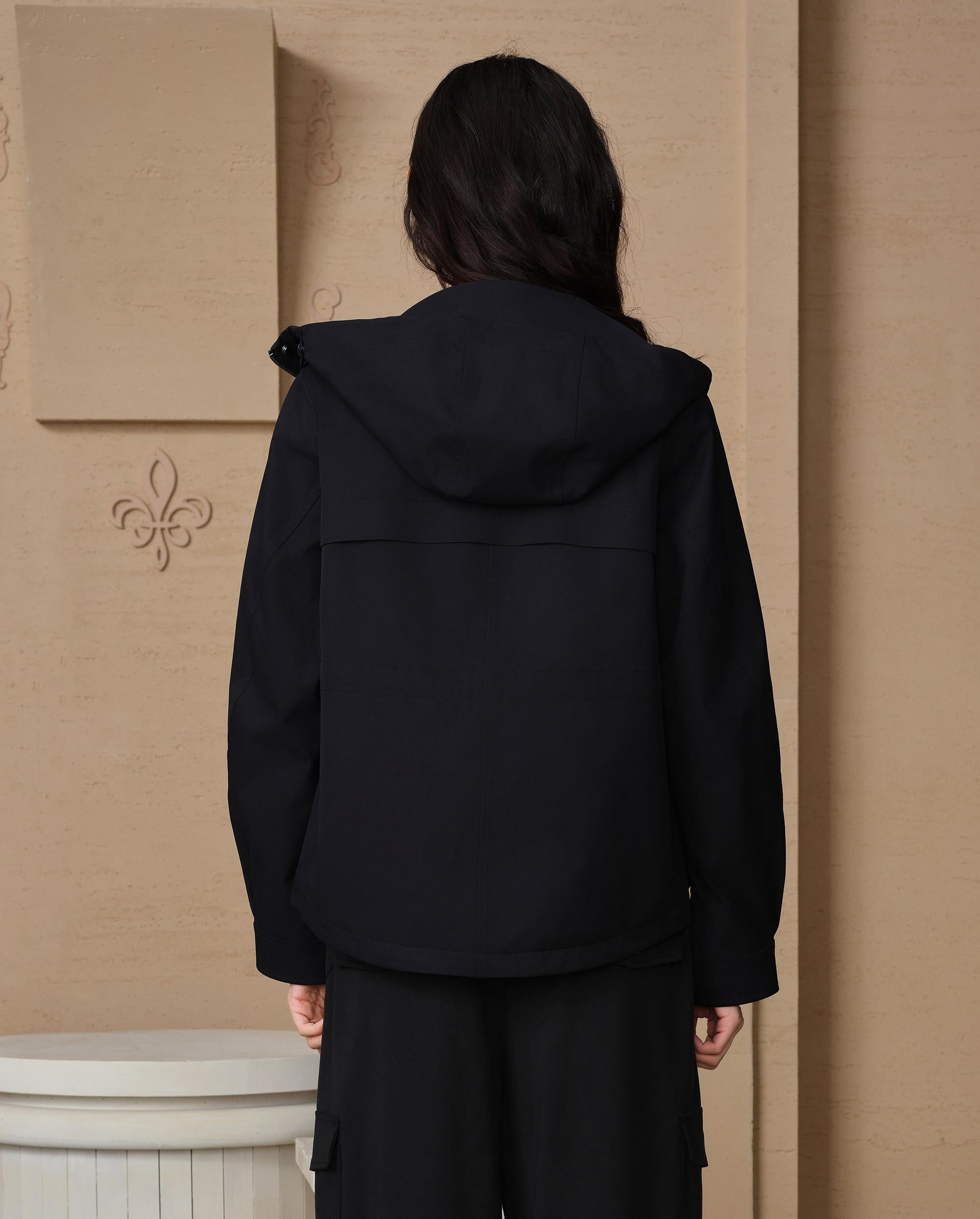 199769-032 | WOMEN'S PALLADIUM LOGO CARGO HOODED JACKET | TAP SHOE