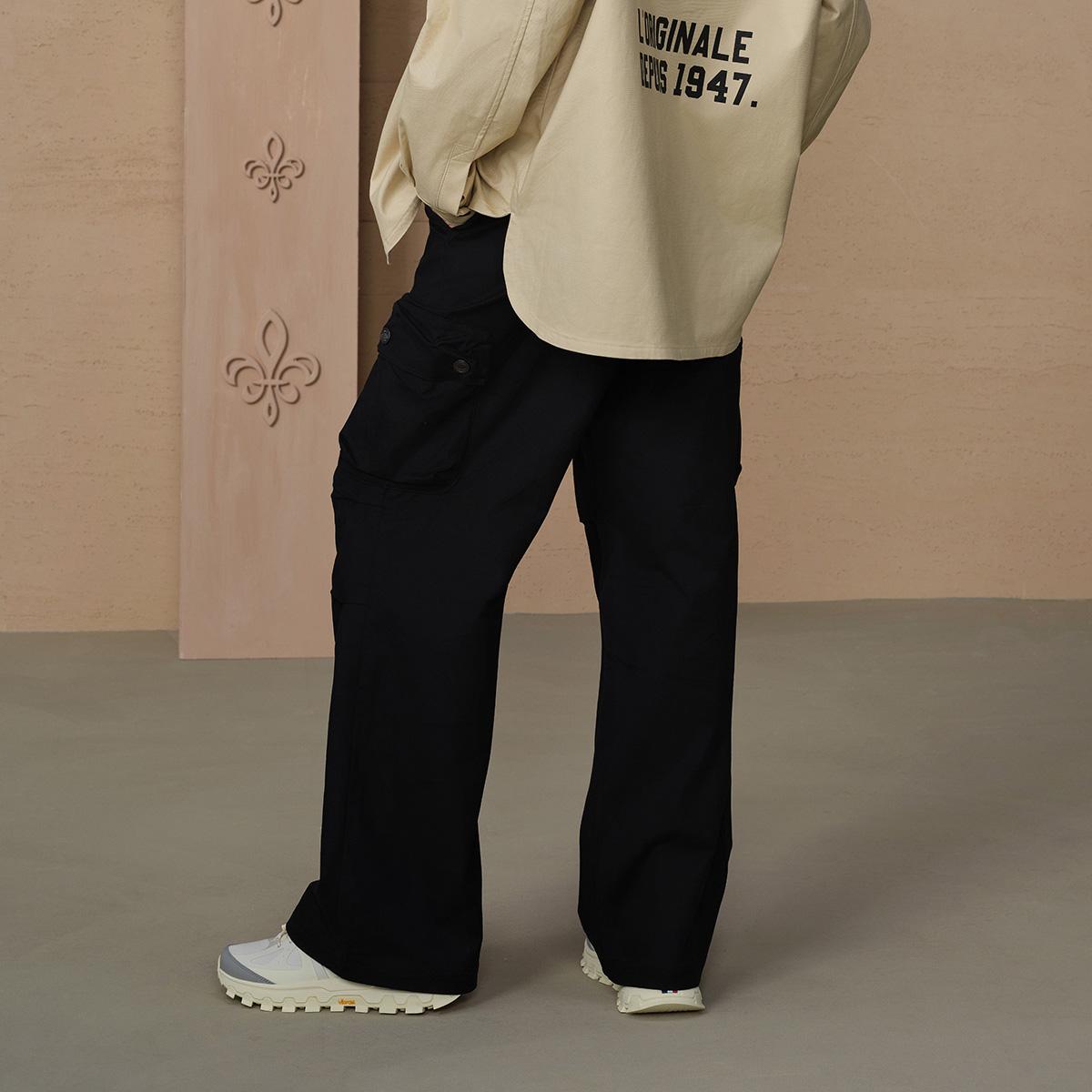 199786-032 | WOMEN'S PALLADIUM LOGO CARGO WIDE-LEG PANTS | TAP SHOE