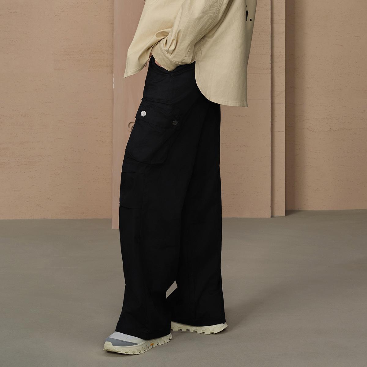 199786-032 | WOMEN'S PALLADIUM LOGO CARGO WIDE-LEG PANTS | TAP SHOE