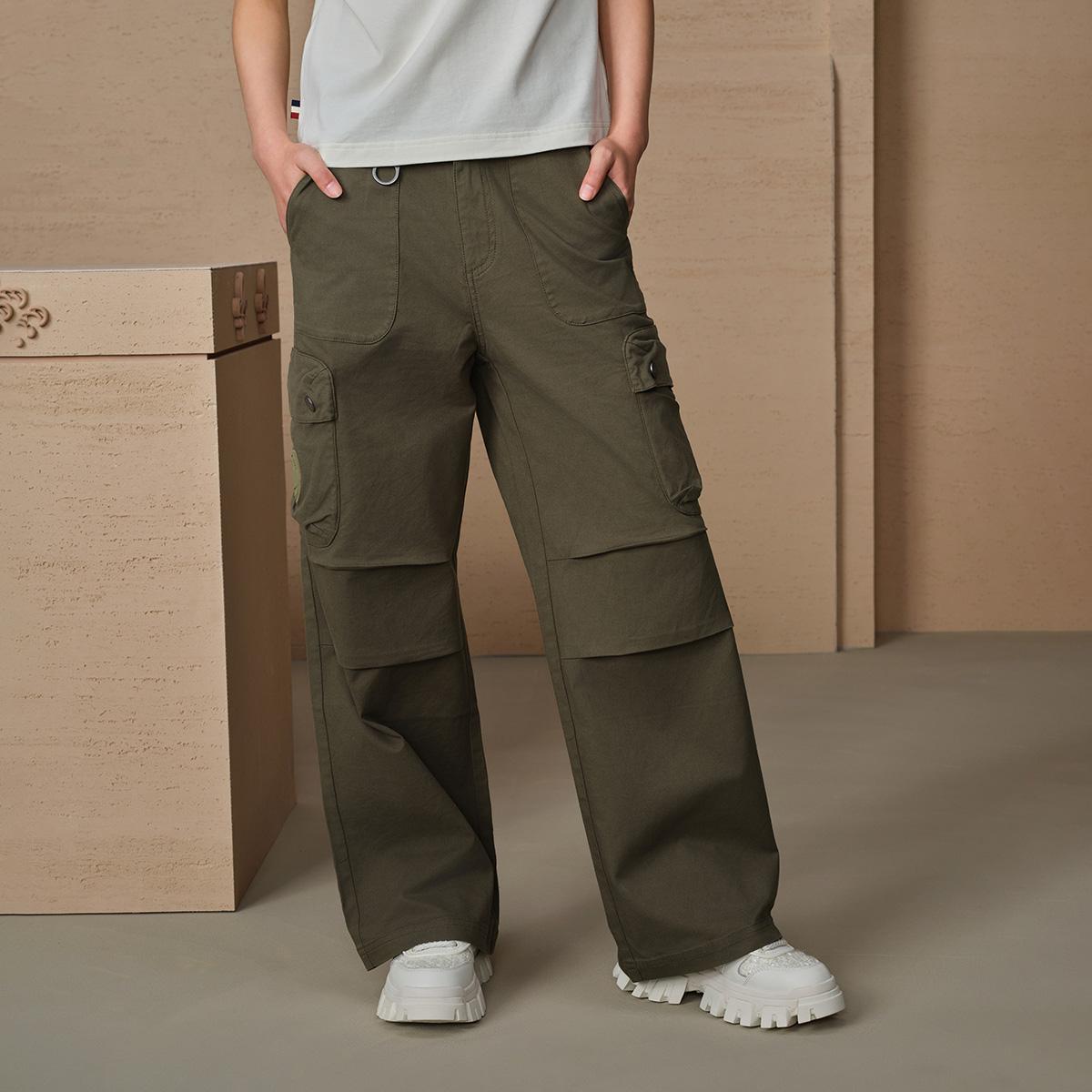 WOMEN'S PALLADIUM LOGO CARGO WIDE-LEG PANTS - PALLADIUM