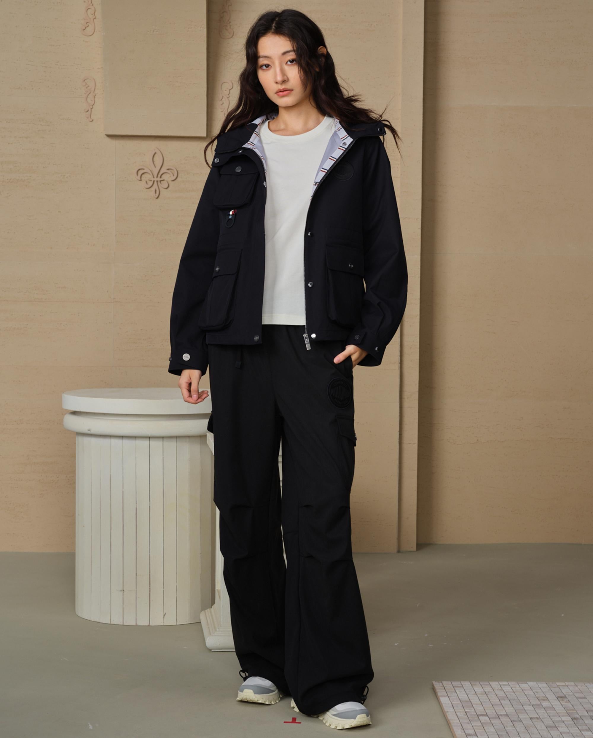 199811-032 | WOMEN'S PALLADIUM LOGO WIDE-LEG CARGO PANTS | TAP SHOE