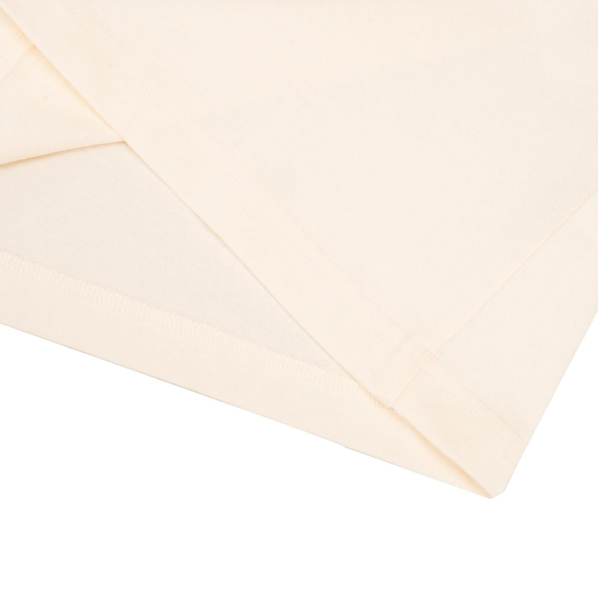 199812-262 | WOMEN'S PALLADIUM LOGO LOOSE FIT COTTON T-SHIRT | MARSHMALLOW