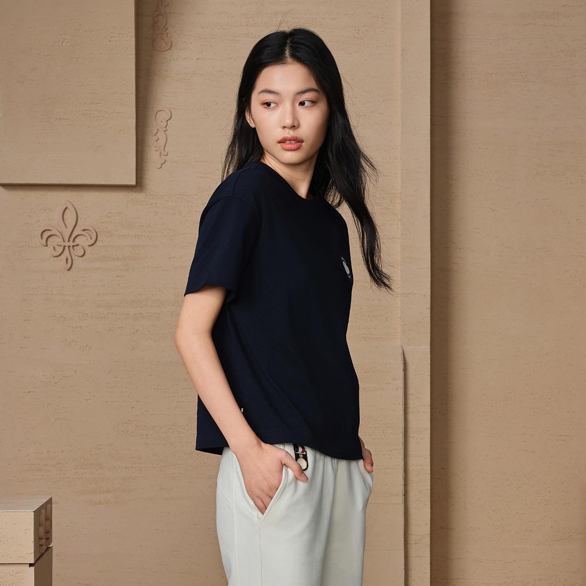 199812-406 | WOMEN'S PALLADIUM LOGO LOOSE FIT COTTON T-SHIRT