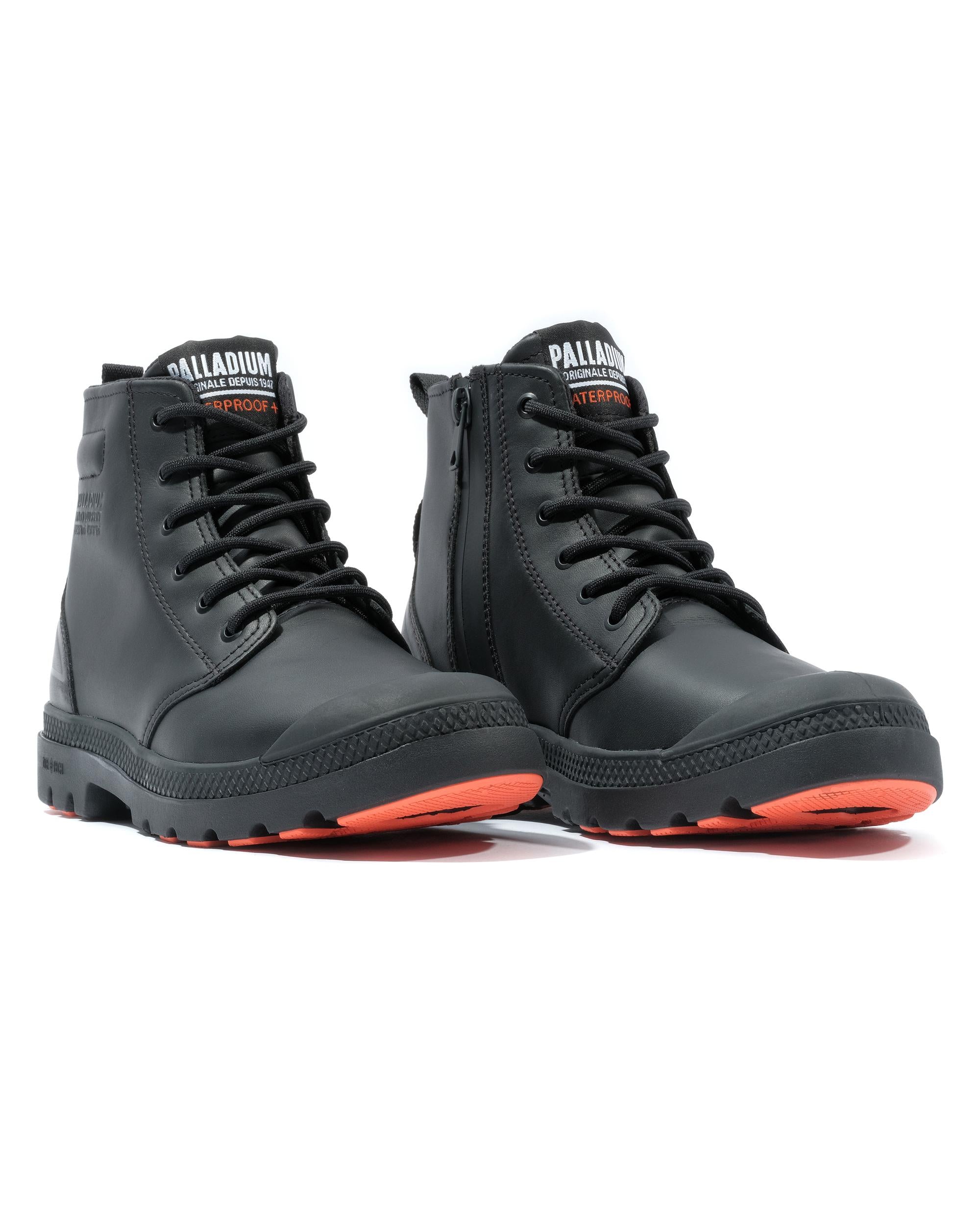 74382-008-M | UNISEX PAMPA LITE+ LTH WP+ HIGH-TOP SHOES SNEAKERS | BLACK