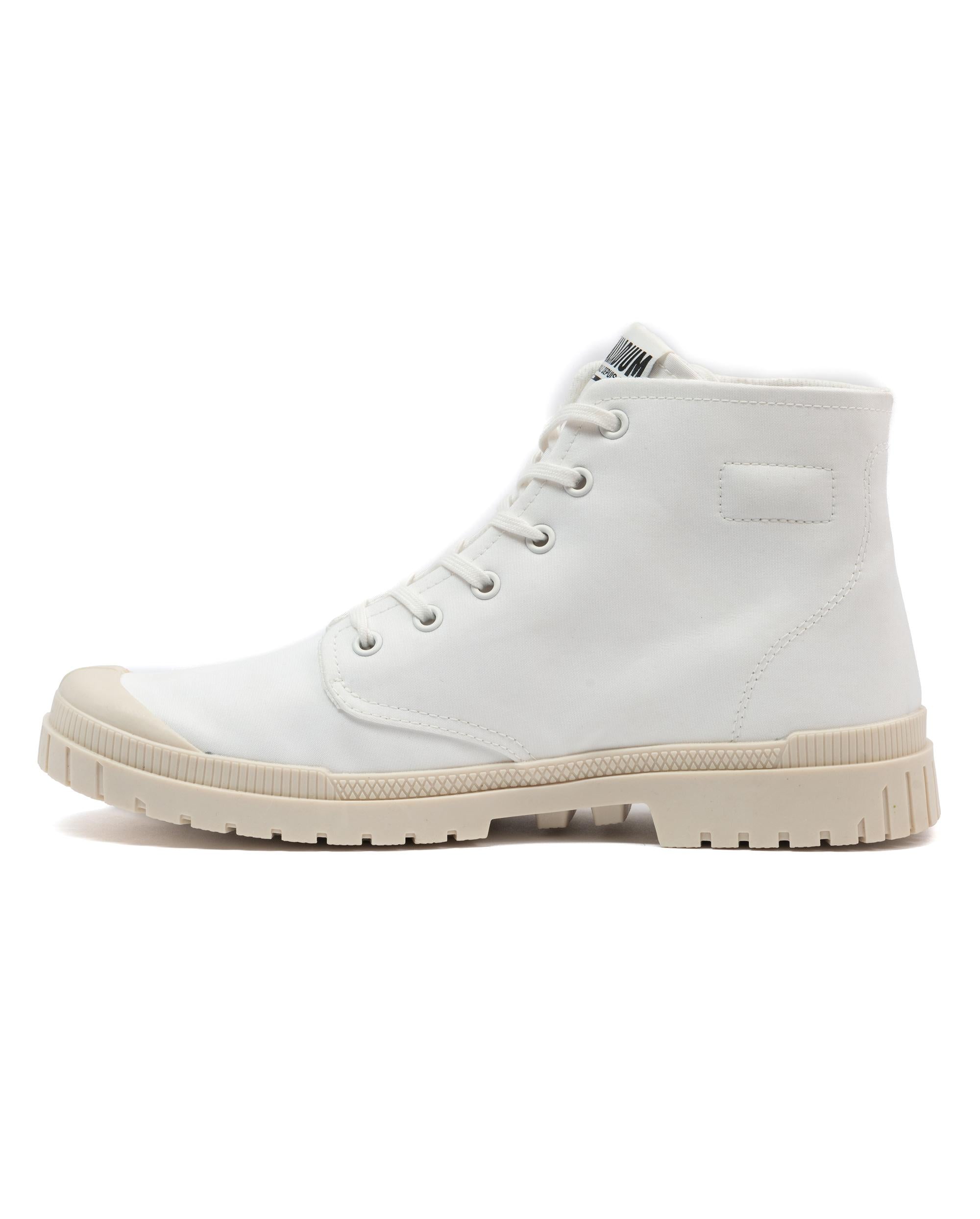 74407-186-M | UNISEX SP20 HI TECH OUTZIP HIGH-TOP SHOES SNEAKERS | STAR WHT/ALMND MLK