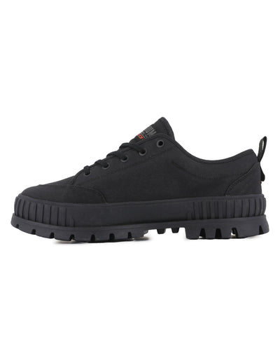 74408-001-M | UNISEX PALLASHOCK LO OG WP+ SNEAKERS | BLACK/BLACK