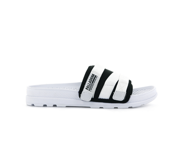 76696-102-M | SOLEA SLIDE | WHITE/BLACK