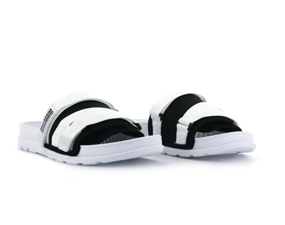 76696-102-M | SOLEA SLIDE | WHITE/BLACK