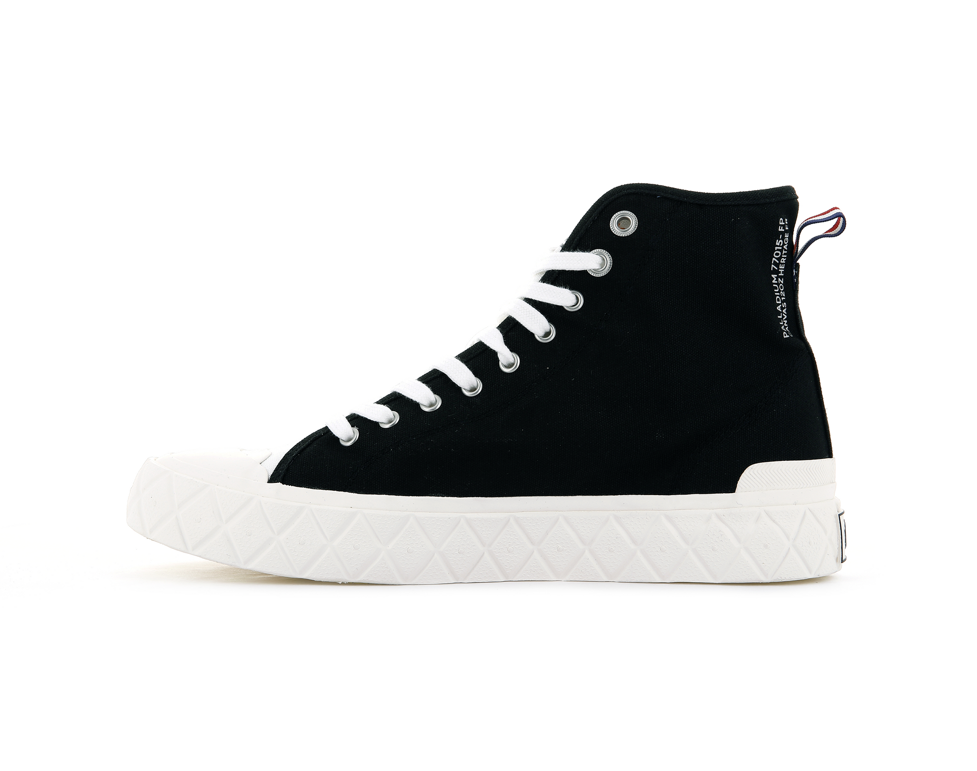 77015-030-M | PALLA ACE CANVAS MID | BLACK/MASHMALLLOW
