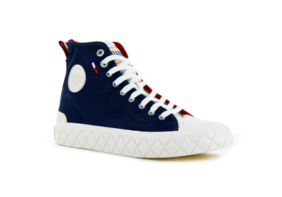 77015-402-M | PALLA ACE CANVAS MID | MOOD INDIGO/CHILI PEPPER