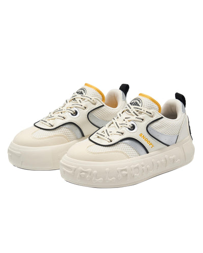 94738-102-M | PALLADIUM X SNOOPY WOMEN'S PALLANOTE SNEAKERS | WHITE/BLACK