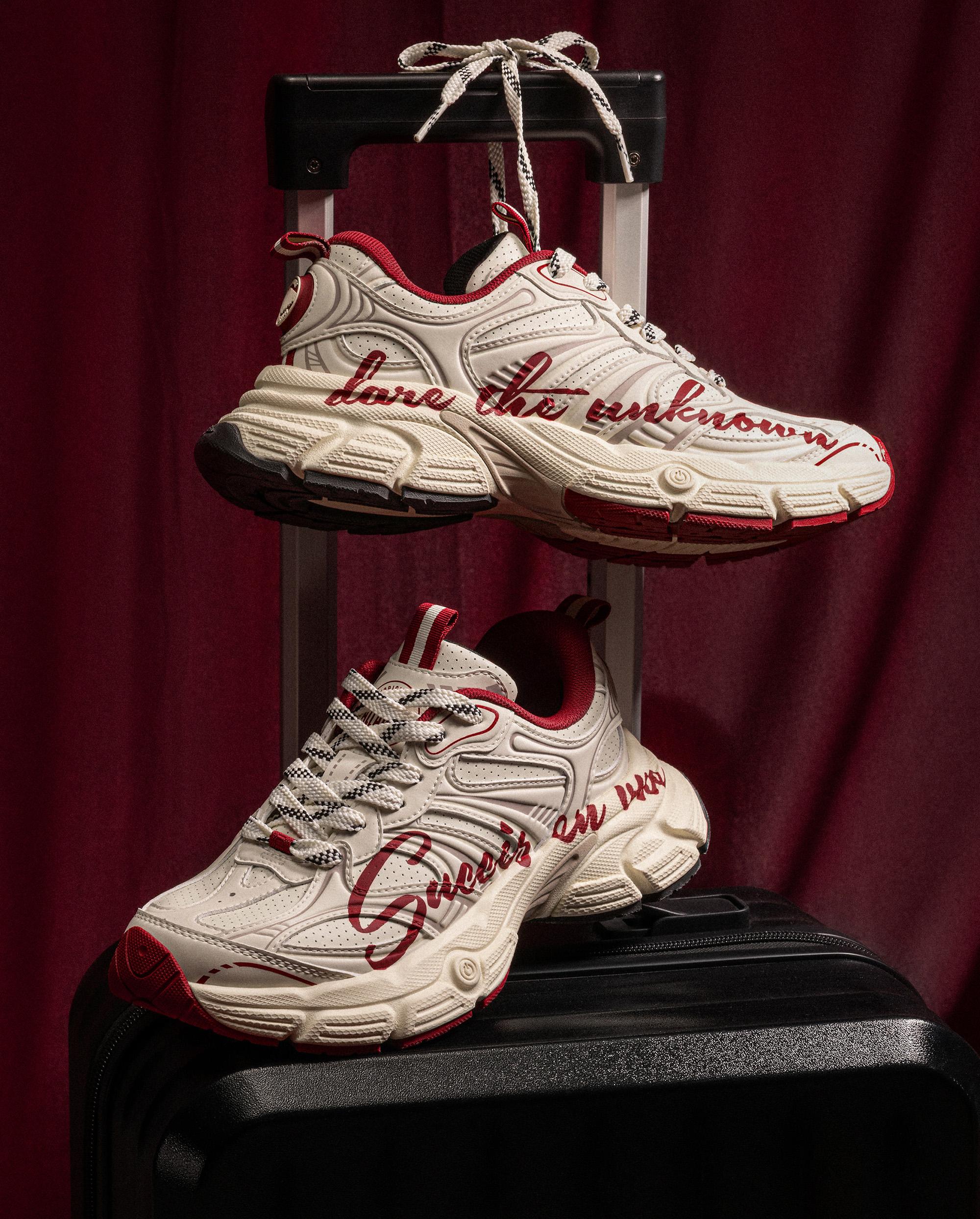 94840-024-M | WOMEN'S PALLAEIFFEL CNY SNEAKERS | GY/RD/WT