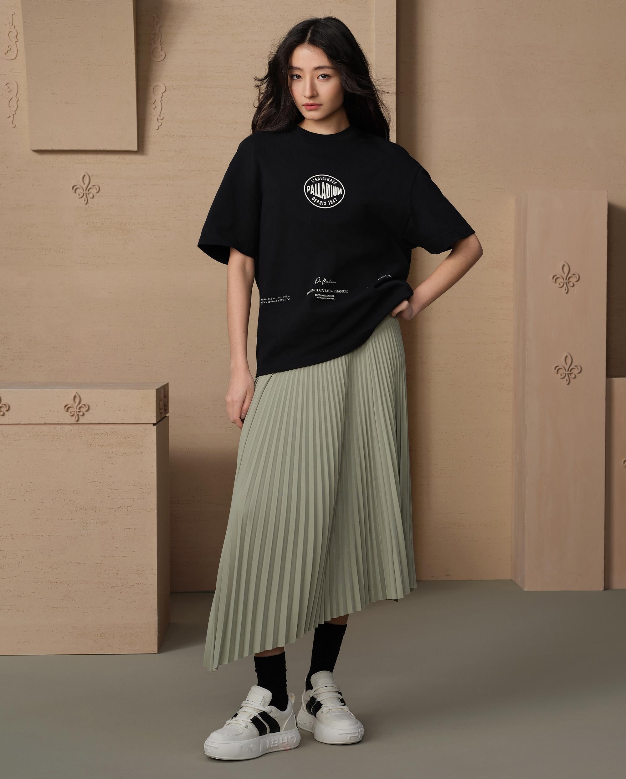 99250-129-M | WOMEN'S PALLANOTE CVS OG SNEAKERS | BEIGE/BLACK