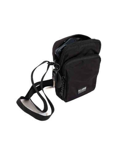 BG656-008 | PALLADIUM LOGO WATER REPELLENT CROSSBODY BAG | BLACK