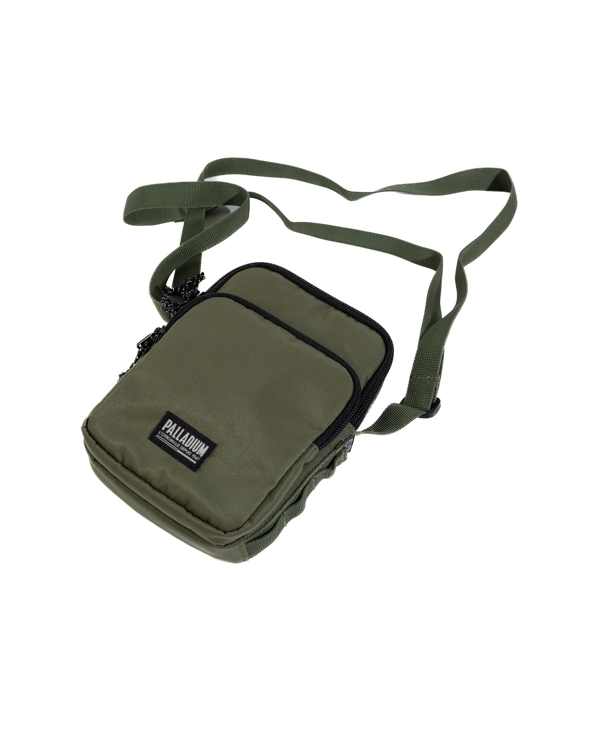BG656-308 | PALLADIUM LOGO WATER REPELLENT CROSSBODY BAG | DUSKY GREEN