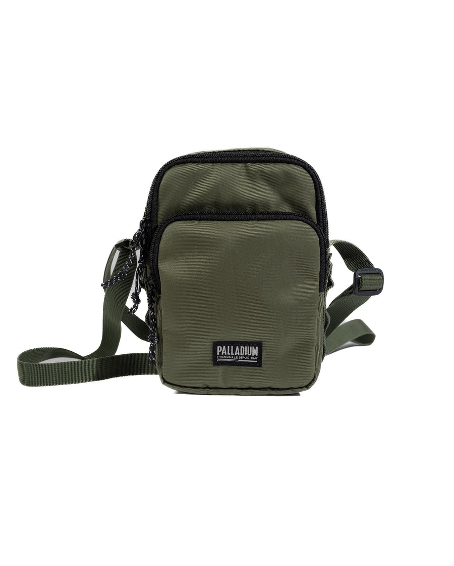 BG656-308 | PALLADIUM LOGO WATER REPELLENT CROSSBODY BAG | DUSKY GREEN
