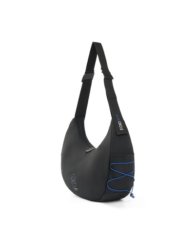 BG699-032 | BLUE CIRCLE LOGO WATER REPELLENT CROSSBODY BAG | TAP SHOE