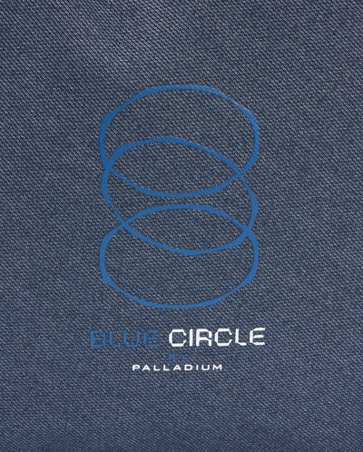 BG699-481 | BLUE CIRCLE LOGO WATER REPELLENT CROSSBODY BAG | VINTAGE INDIGO