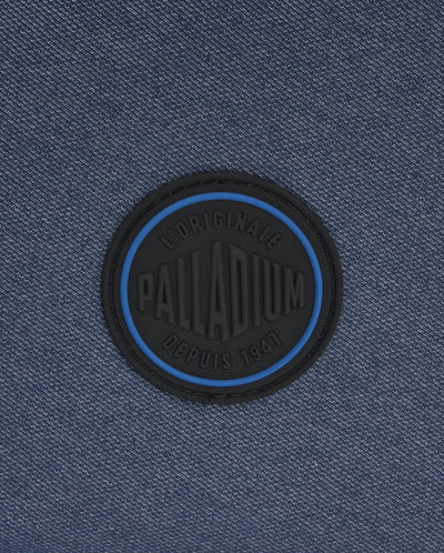 BG699-481 | BLUE CIRCLE LOGO WATER REPELLENT CROSSBODY BAG | VINTAGE INDIGO